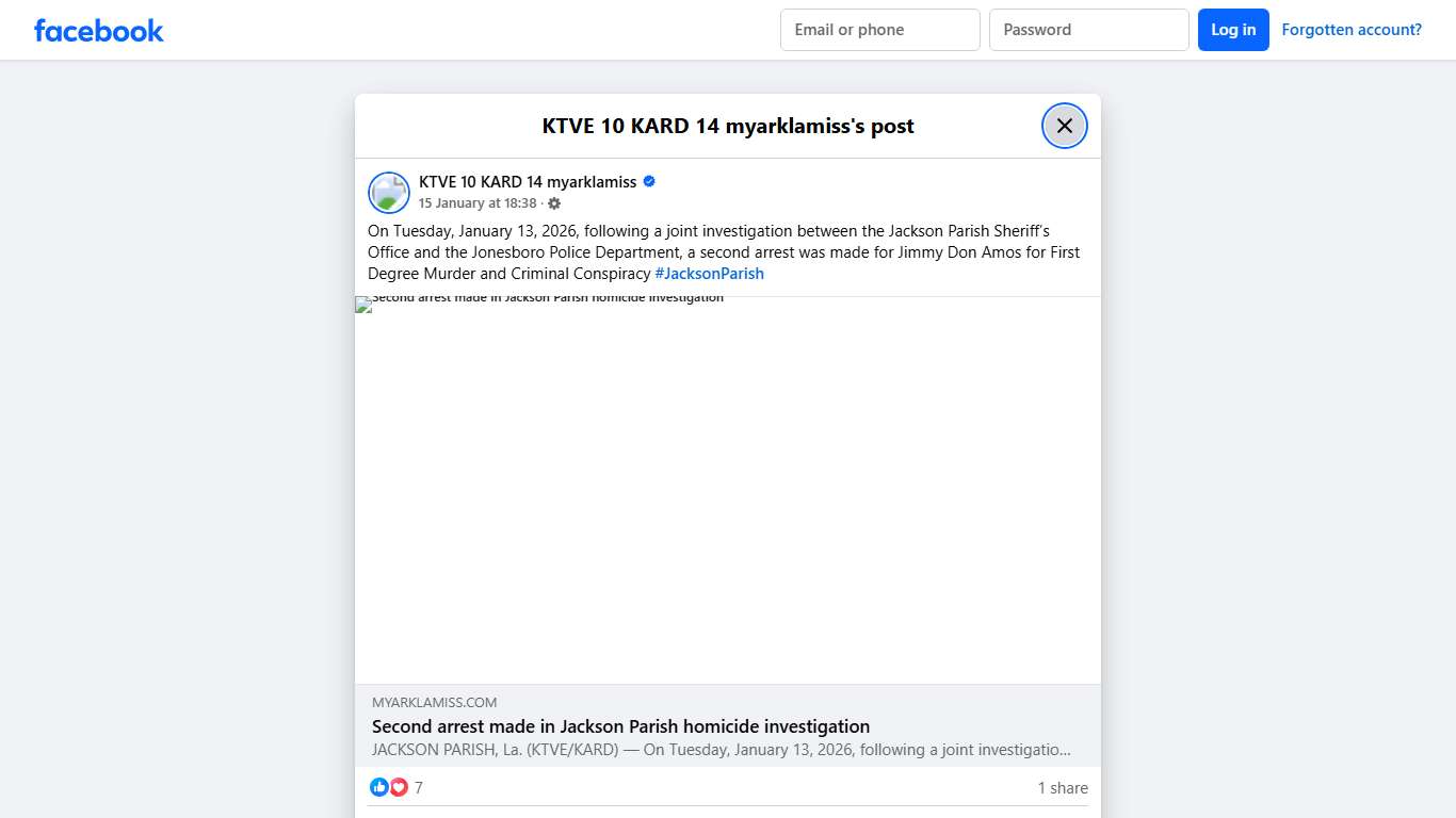 On Tuesday, January 13,... - KTVE 10 KARD 14 myarklamiss Facebook